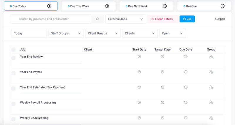 Image showing the ongoing jobs on Advisor 8 Workflow.