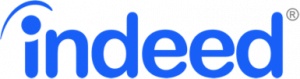 Indeed logo that links to the Indeed homepage in a new tab.