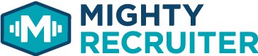 MightyRecruiter logo that links to the MightyRecruiter homepage in a new tab.