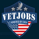 VetJobs logo链接to the VetJobs homepage in a new tab.